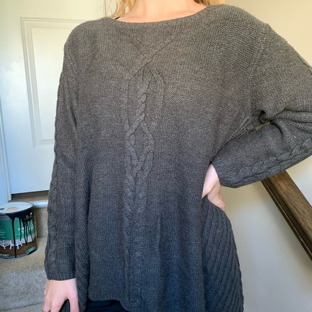 Gray Oversized Sweater